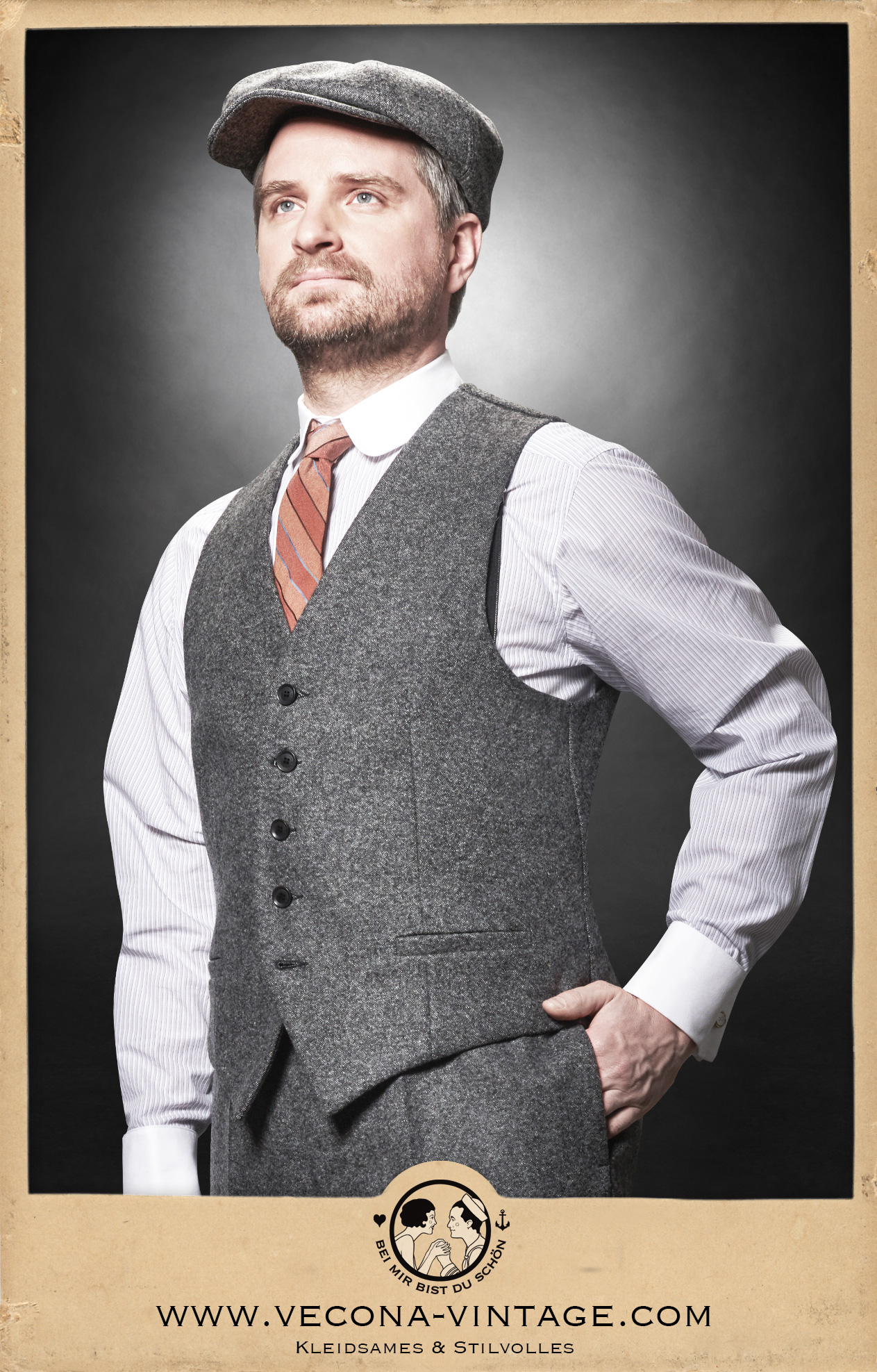 Tweed Waistcoat EARL GREY