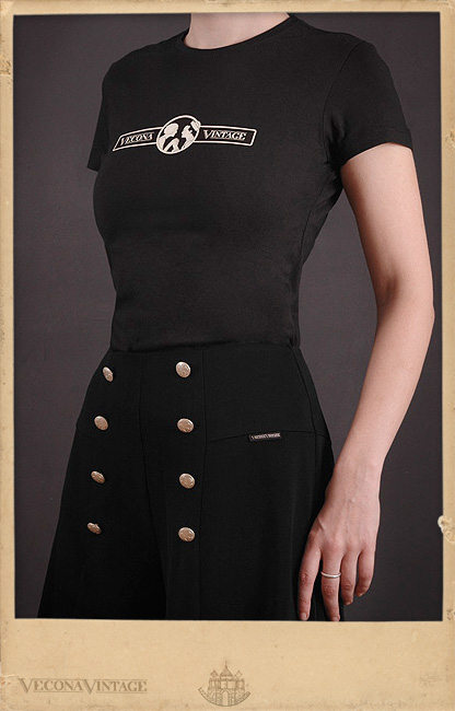 Ladies Shirt VECONA VINTAGE black