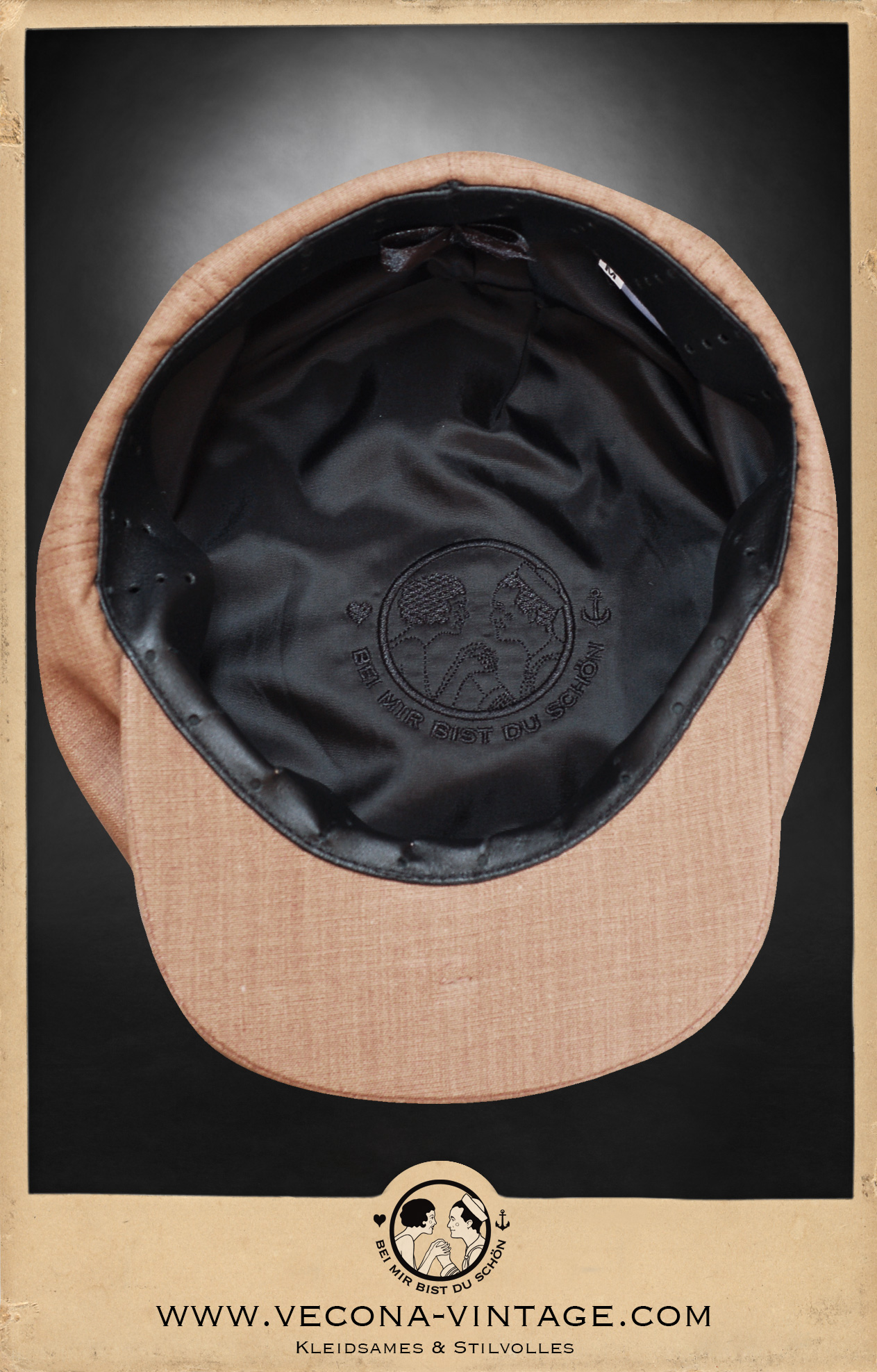 Cap NEWSBOY linen almond