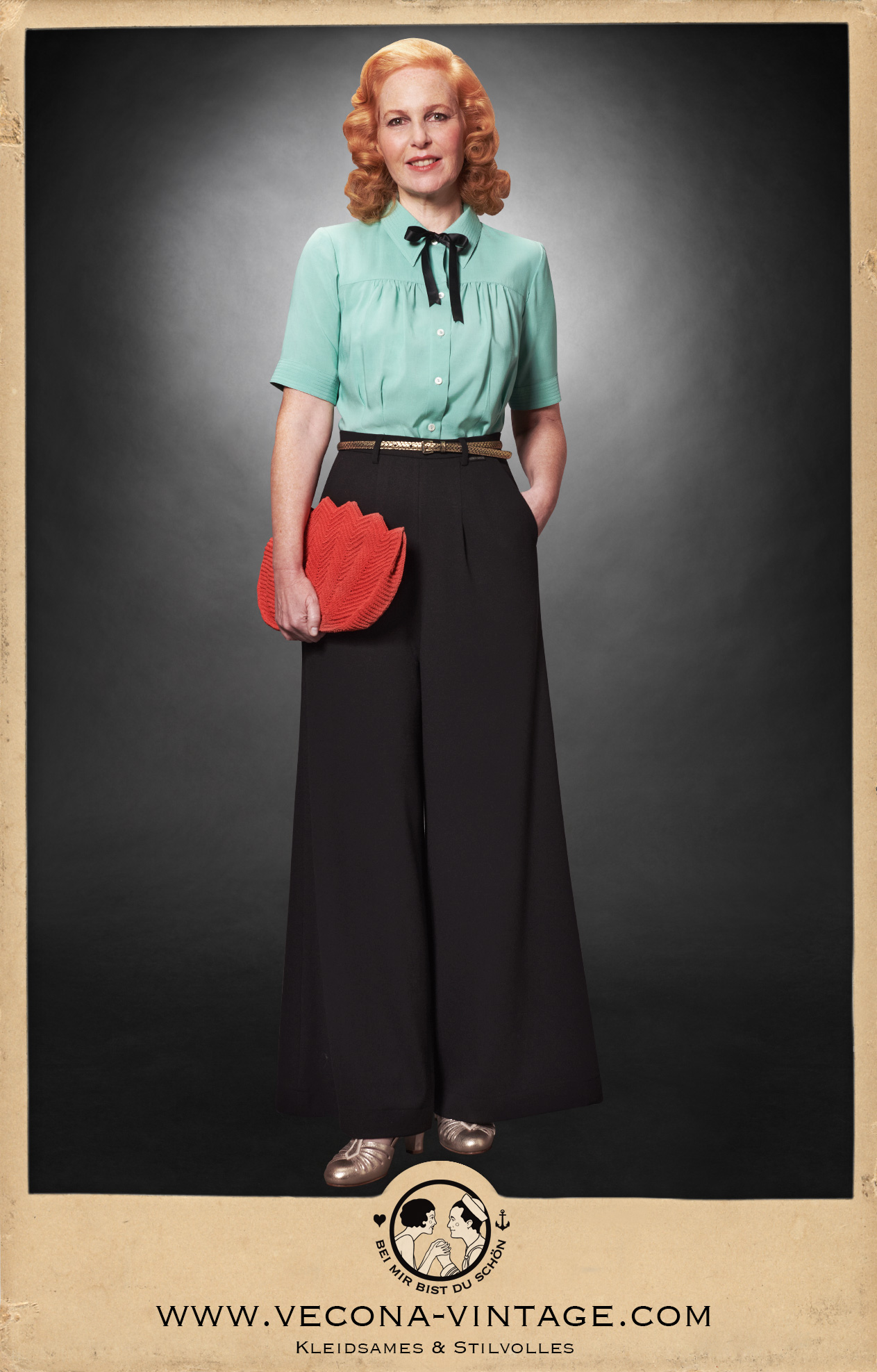 1930s Slacks BOARDWALK BONNIE black