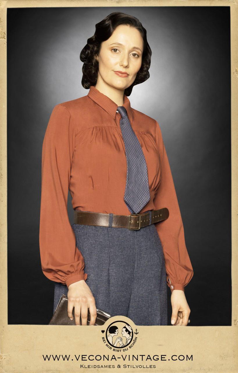 Blouse GRETA long sleeve copper