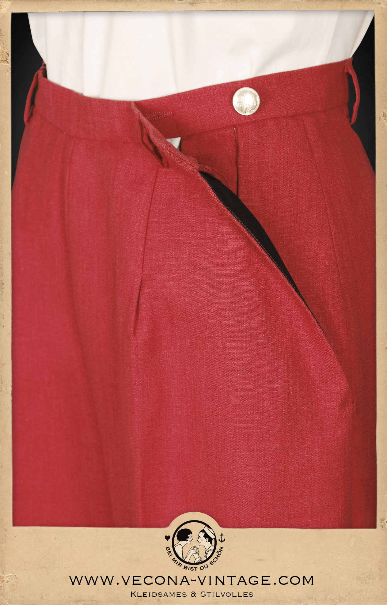 1930er Marlene Hose CHERRY BOMB