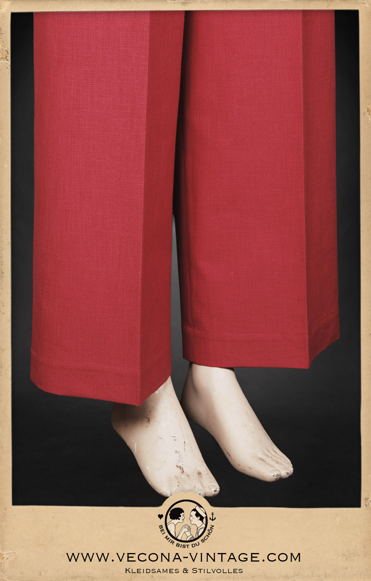 1930er Marlene Hose CHERRY BOMB