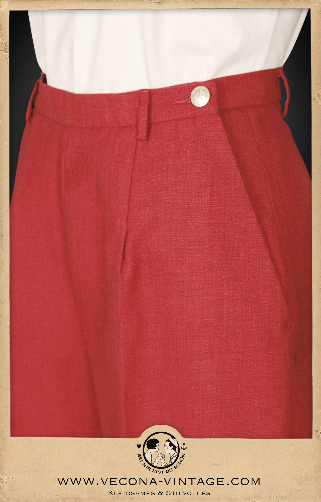 1930er Marlene Hose CHERRY BOMB