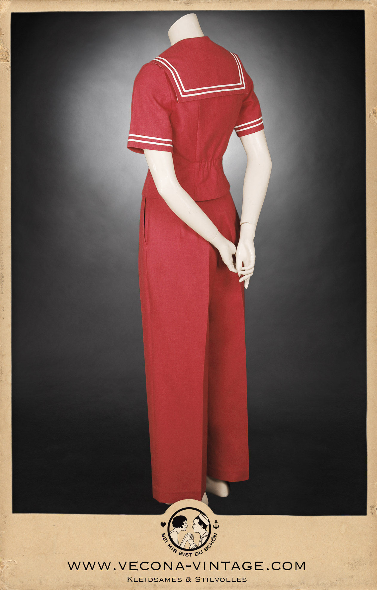 1930er Marlene Hose CHERRY BOMB